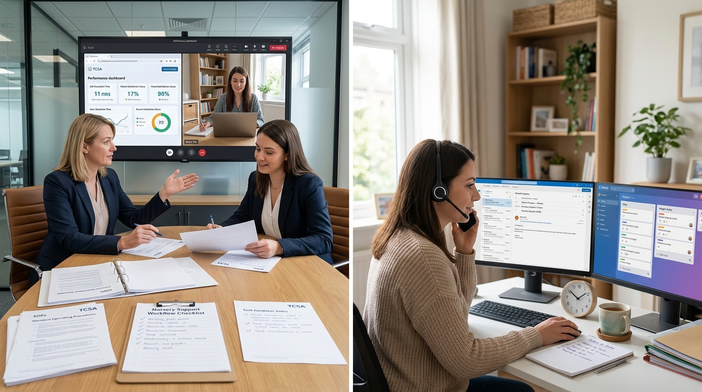 Remote professional working in client systems