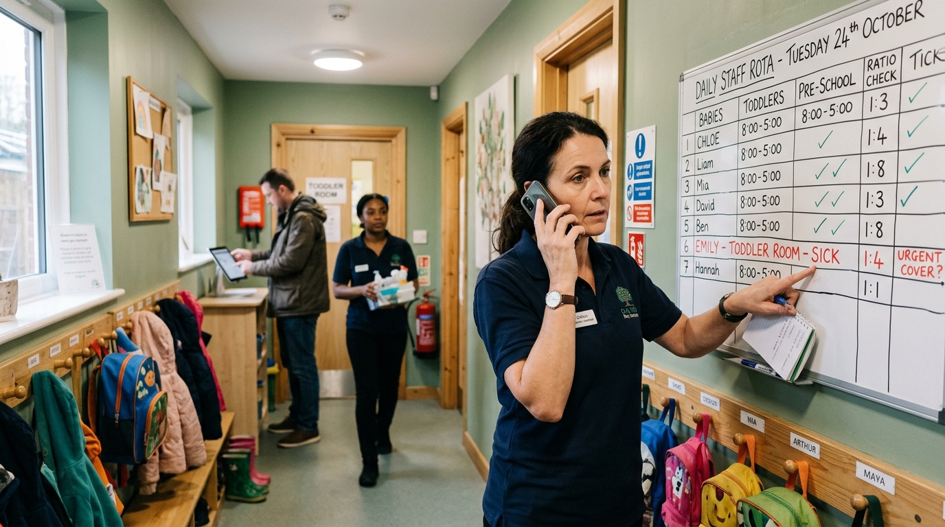 Nursery manager dealing with complex HR situation