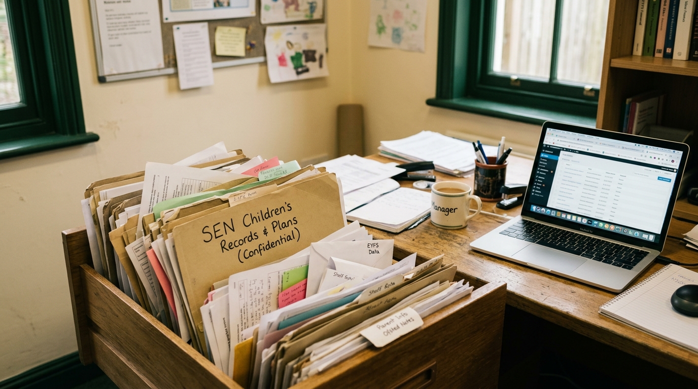 Scattered nursery records — the admin overwhelm is real